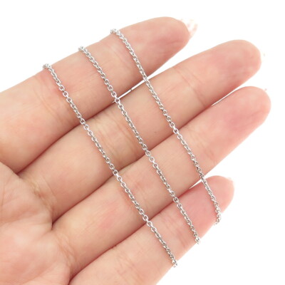 925 Sterling Silber Italien Kabel Kette Halskette 18''