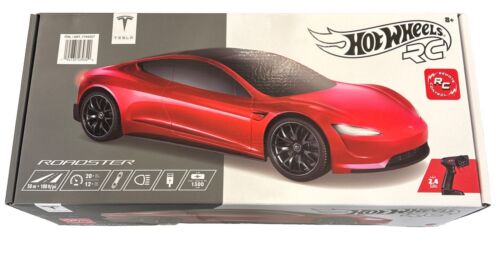 NIB Hot Wheels Tesla Roadster Remote Control RC 1:10