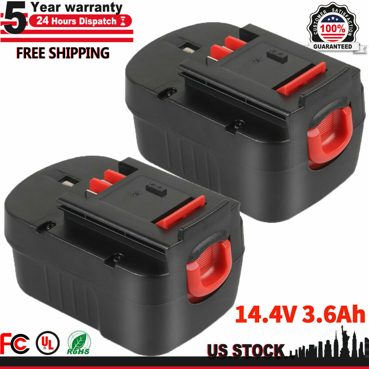 14.4Volt For BLACK & DECKER 14.4V A144 Battery or Charger HPB14 FSB14  HPB14-OPE