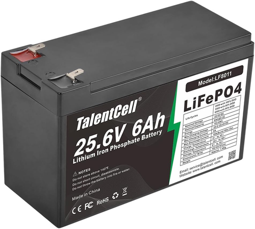24V 6Ah Lifepo4 Battery Pack LF8011, 25.6V 153.6Wh Deep Cycle Rechargeable Lithi - Picture 11 of 12