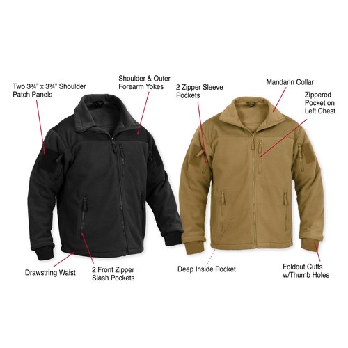 Rothco Spec Ops Tactical Fleece Jacket - Picture 5 of 11