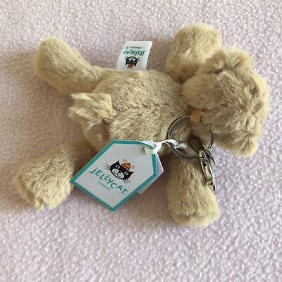 Jellycat - Smudge Bear Bag Charm - Soft Teddy Key Ring - New