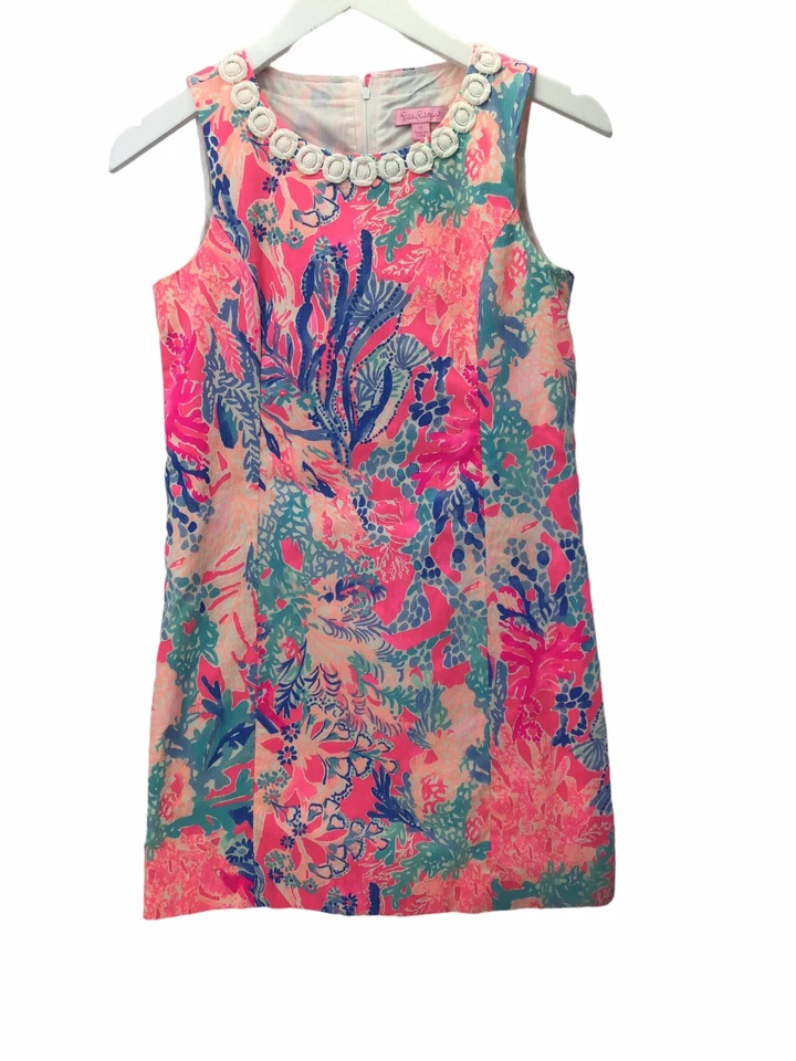 Girl’s Lilly Pulitzer Tropical Shift Dress Size 14 Spring & Summer! - Image 3 of 4