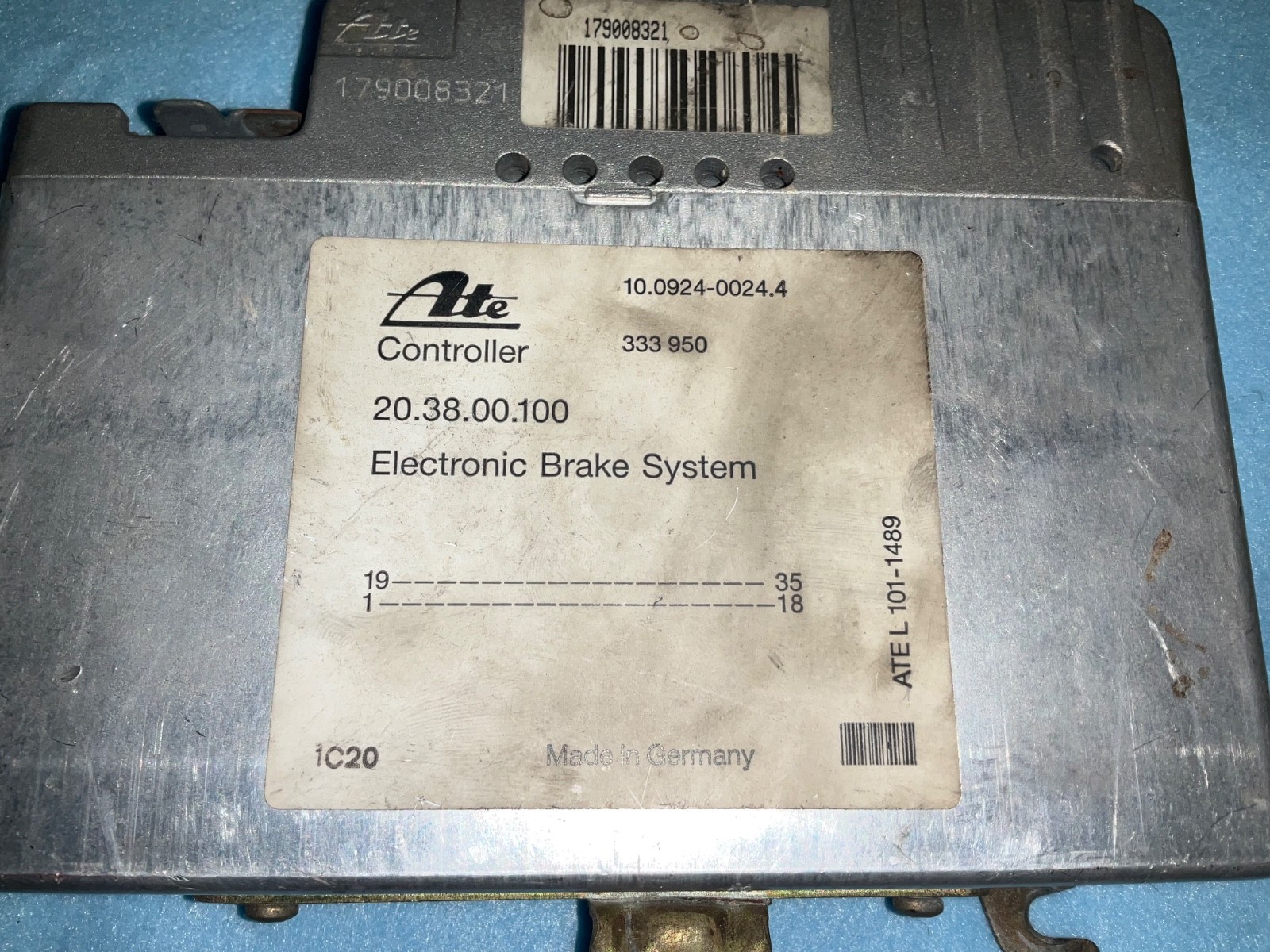 89-91 Chrysler tc maserati brake controller module Ate 179008321