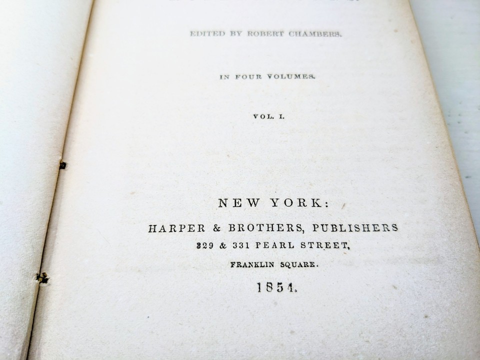 Complete Work 1854 The Life and Works of Robert Burns (Complete 4 Volume Set) Antique ...