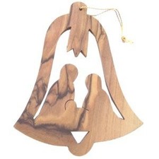 Wood Ornament - Flat 9.5x8.5 cm or 3.75x3.4" 