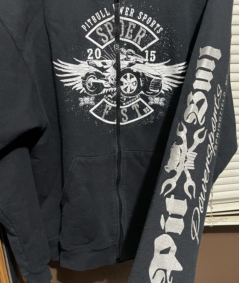 Куртка большая Spyderfest 2015 Springfield Missouri Power Sports Pitbull Jerzees - Изображение 4 из 4