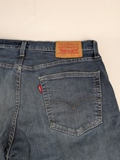 Men's 33x30 Levi  s 559 Jeans Blue Light Wash Denim Relaxed Fit Straight Leg
