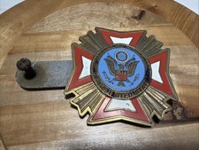 Vtg Vfw Veterans Of Foreign Wars License Plate Tag Topper Copper Ww2 Vtg Vfw Veterans Of Foreign Wars License Plate Tag Topper Copper Ww2