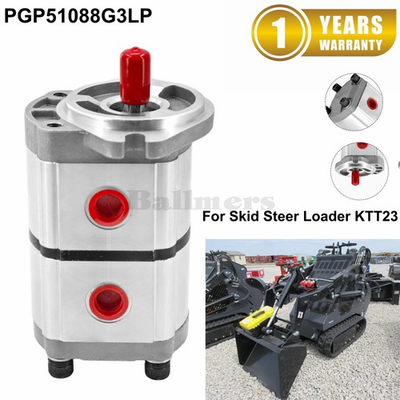 #ad New Two Section Hydraulic Gear Pump PGP51088G3LP for Skid Steer Loader KTT23 AGT $299.00