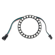 24 RGB LED Rings 24 X WS2812B 5050 Full Color with Integrated Drivers 24 Bits...