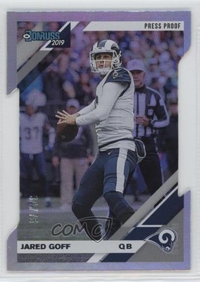 2019 Panini Donruss Press Proof Silver Die-Cut /75 Jared Goff #138 o7m