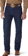New Wrangler Cowboy Cut 13MWZ Original Fit Jeans Rigid Indigo Men's Size 34x30