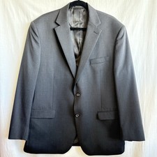 Lauren Ralph Lauren 44R Charcoal Wool Blazer Sport Coat Classic 2 Button