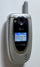 Verizon LG VX5200 - Silver and Blue CDMA Cellular Flip Cell Phone VX5200PP