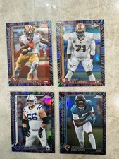 NEON PULSE SSP Topps Chrome 2025 NFL 4-Card Lot Robinson/Williams/Nelson/Brown