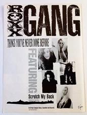 ROXX GANG~THINGS YOU'VE NEVER DONE BEFORE~1990 ALBUM PROMO~PRINT AD POSTER PINUP