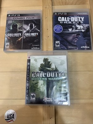 Call of Duty game lot PlayStation Black Ops I-2, Modern Warfare,Ghosts PS3 CIB
