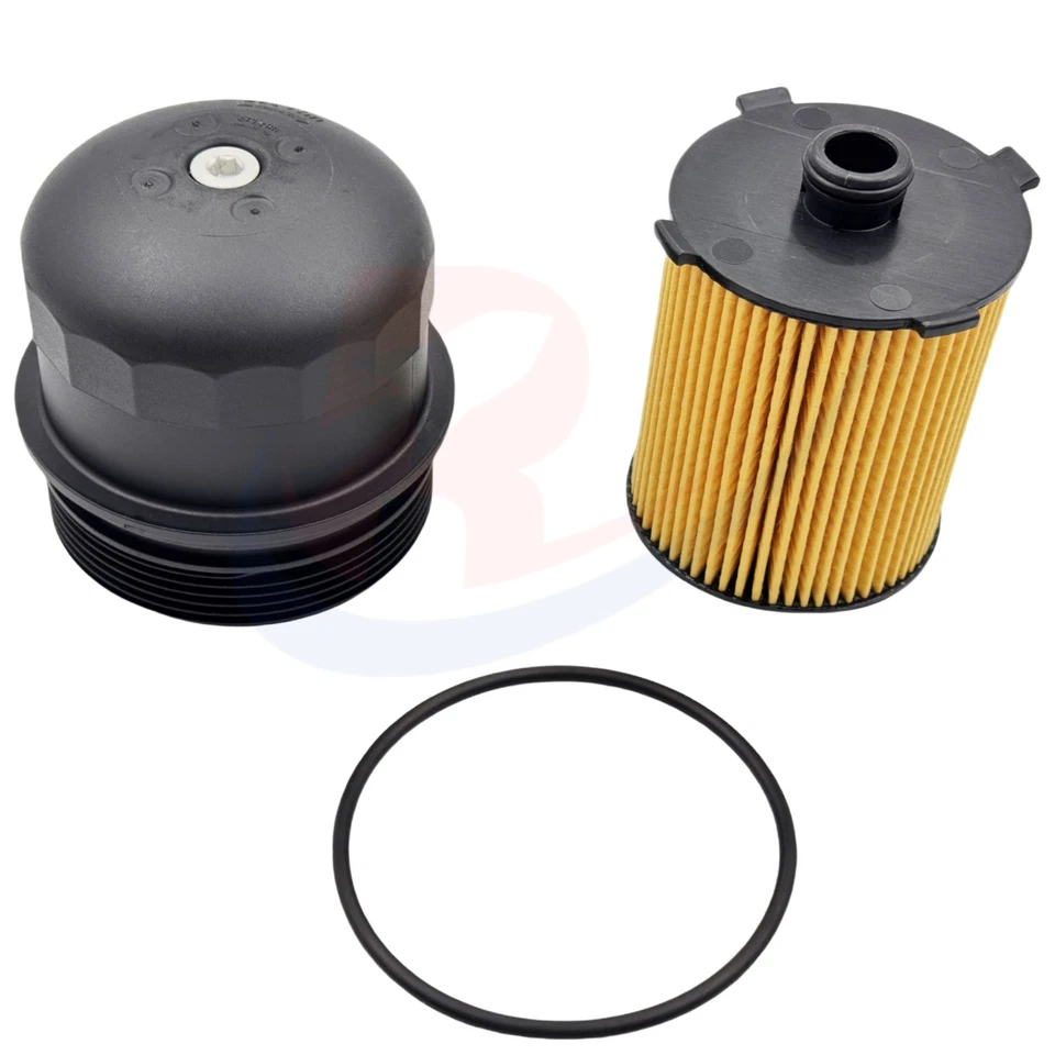 Engine Oil Filter Housing Cover Cap w/ Filter for Volvo S60 V60 XC90 V90 2016-22 Foto 2 de 4