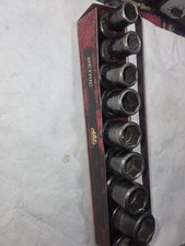 Mac Tools 9pc 12dr Metric 6pt Impact Swivel Socket Set
