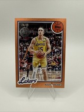 2025-26 Topps Basketball Austin Reaves Orange Foil #/25 Lakers 45th Throwback 