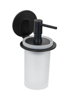 Wenko Seifenspender Turbo-Loc Bivio Schwarz Matt Aluminium 150 Ml Rostfrei