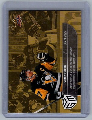 2024-25 Upper Deck Sidney Crosby Game Dated Moments Gold /100 #42