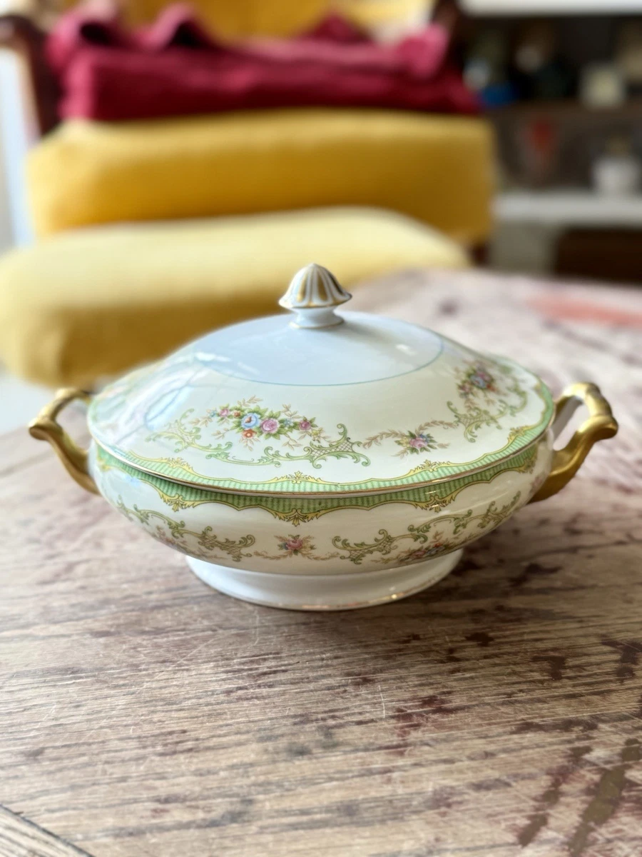 KPM白磁　Covered Vegetable Dish with figure Covered Vegetable Bowl Noritake for sale | eBay
