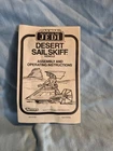 Desert Sail Skiff Star Wars ROTJ 1983 Kenner Vehicle Instructions Manual Booklet