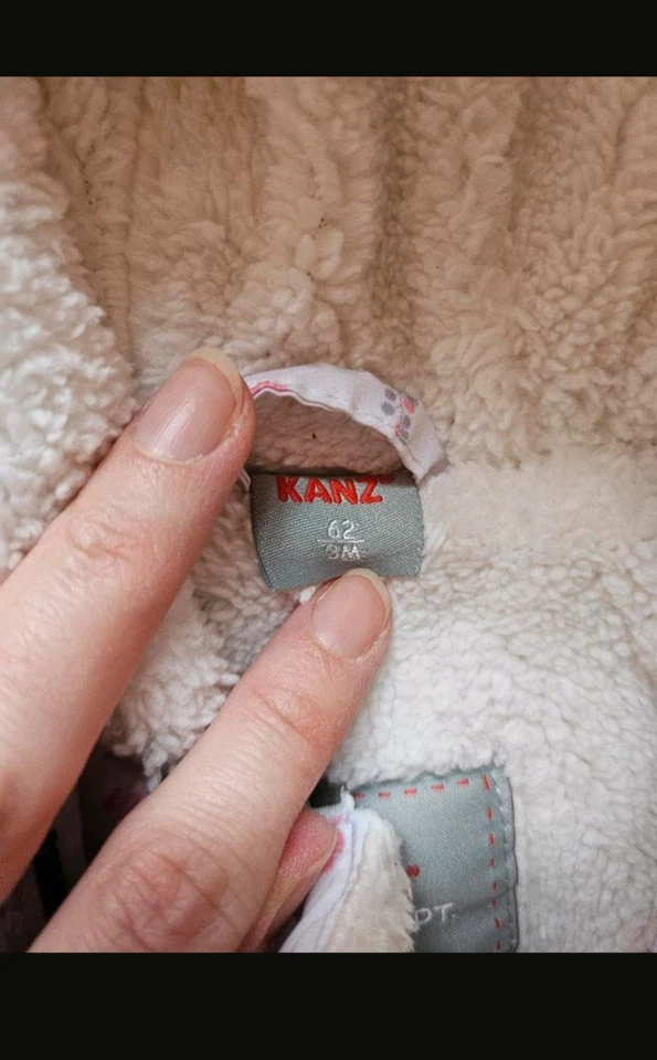 Neu! Kanz Schneeanzug Gr. 62 Baby Overall Schneeoverall Winteranzug Gefüttert - Bild 2 von 2