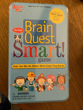 NEW Brain Quest Smart Game Grades 1-6 SEALED in Tin Box Educational 2-4 Players