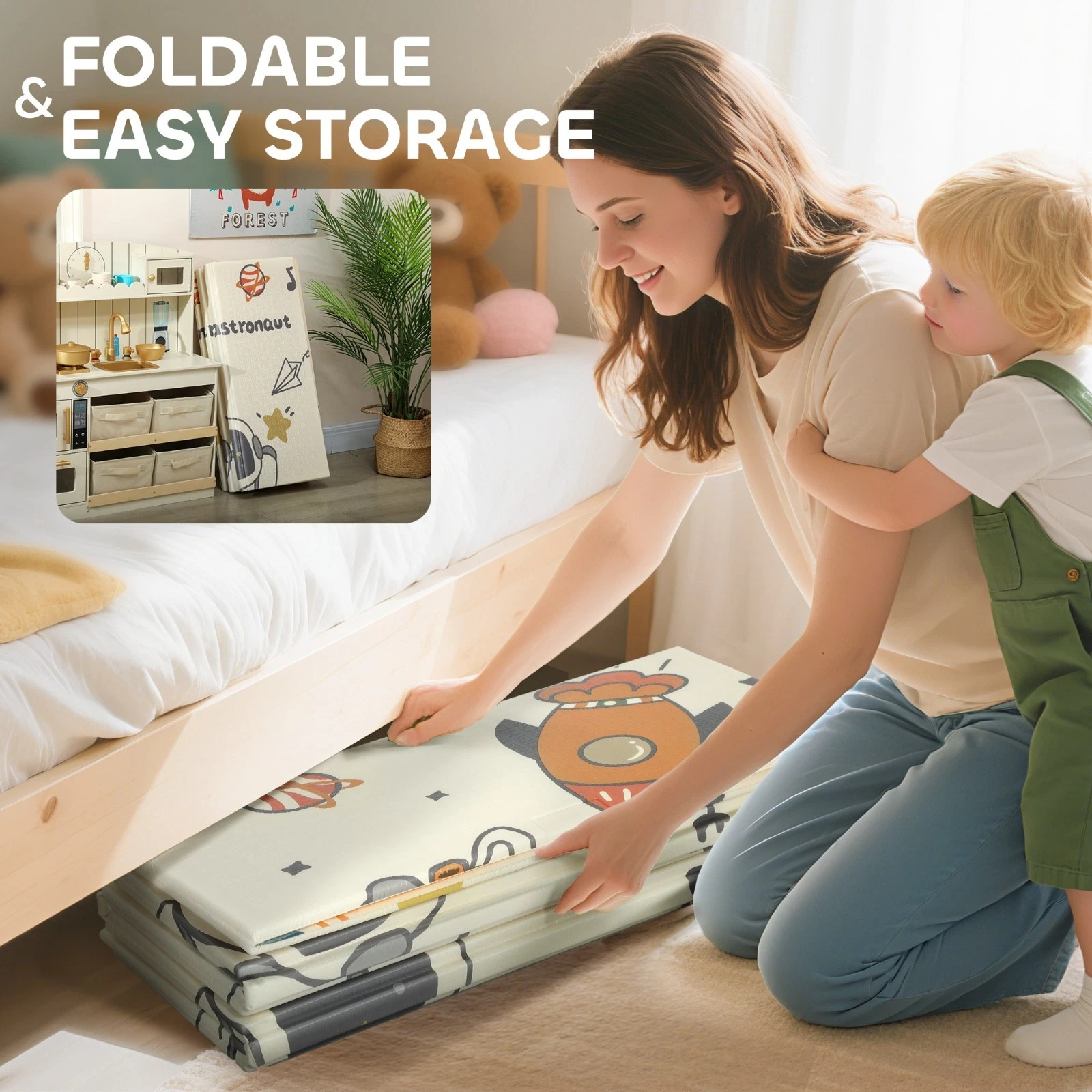 Foldable Baby Play Mat Soft XPE Foam Activity Mat for Kids
Opens in a new window or tab
