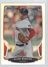2013 Bowman Draft Chrome Refractor Allen Webster #34 Rookie RC
