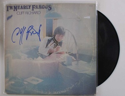 Cliff Richard Signed Autographed ''I'm Nearly Famous'' Record Album