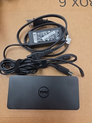 Dell D3100 USB 3.0 UHD Docking Station w/ 45W PSU Charger Power Adapter - D