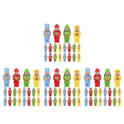 4 Pieces Puppenhaus Nussknacker Nussknacker-Ornamente Nussknackerfiguren