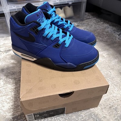 Brand New Nike Air Flight 89 Dark Royal Blue / Black Current Blue / White Sz 10