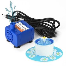 Ultra Quiet Cat Fountain Dispenser Pump Replacement w/AC Power Adapter DR-160