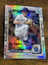 CHRISTIAN CHAMBERLAIN 2020 Bowman Draft #BD-84 1st Silver Refractor