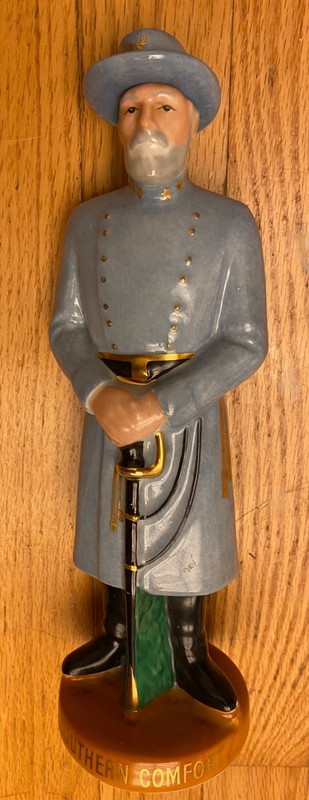 Southern Comfort Decanter Robert E Lee Georges Boyer Limoges France 11x3.5" EXLT