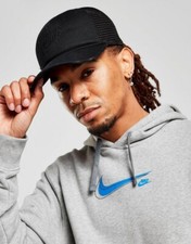 Nike Classic99 Futura Trucker Snapback Hat Cap Triple Black DC3984-011 RARE