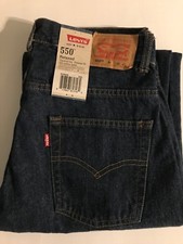 Levi's Boys Youth 550 Jeans Size 8 Husky Relaxed Fit Retail 42.00