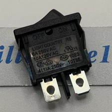 1pc Automatic reset LIGHT COUNTRY R6 Slim Rocker Switch 2 Pins 2 Positions