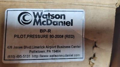 WATSON MCDANIEL BP-R PILOT PRESSSURE 80-200# (RED)