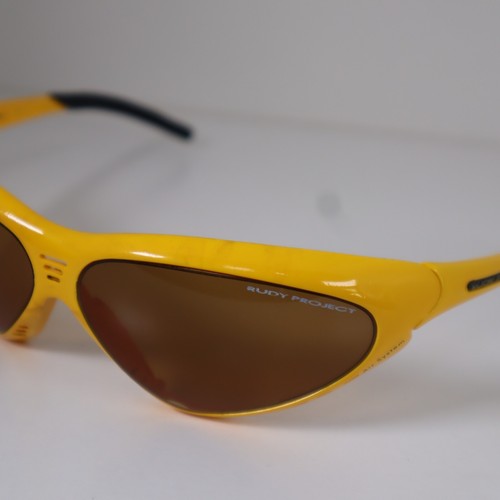 Occhiali da sole vintage Rudy Project Noosa ciclismo giallo tek marrone fotocromatici - Foto 2 di 16