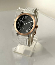 Marc Jacobs MJ1515 Women's Riley Black Dial White Leather Strap Watch 