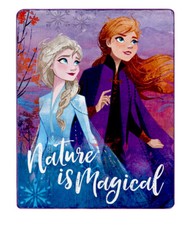 Disney Frozen 2 Silk Touch Blanket Throw Nature Bedding Anna Elsa 40x50in new