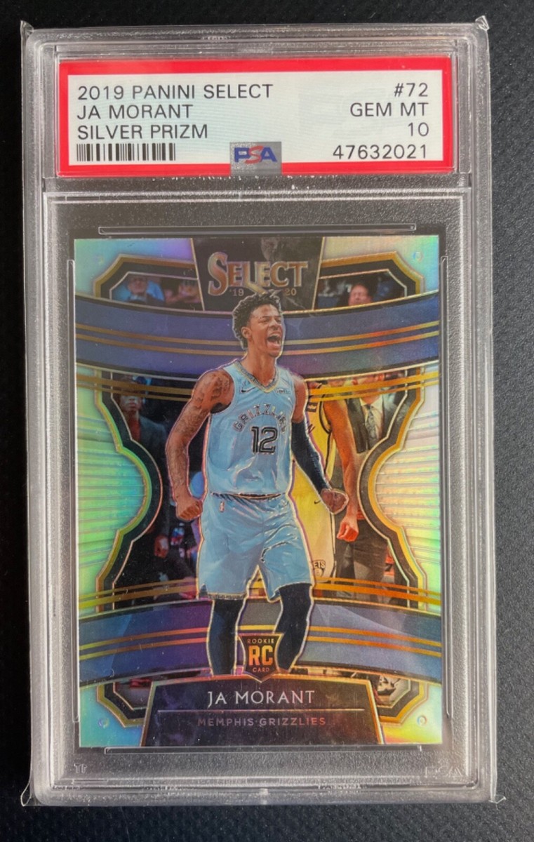 Ja Morant PSA 10 GEM MINT 2019-20 Panini Select Silver Prizm RC
