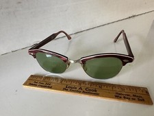 Magnificent Vintage Art-Craft Cat s Eye Horn Rimmed Sunglasses 4 1/4 - 5 1/2