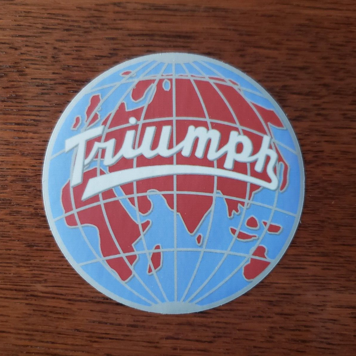 Triumph Globe World Logo 3" Vinyl Sticker TR2 TR3 TR4 4A TR250 TR6 Spitfire GT6